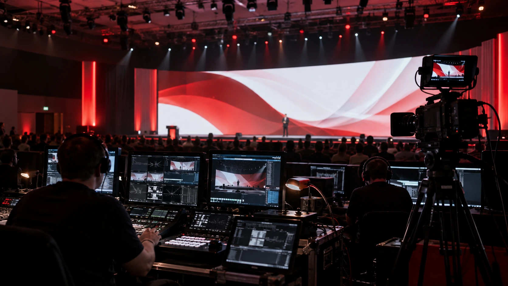 Visualisierung einer professionellen Videoregie